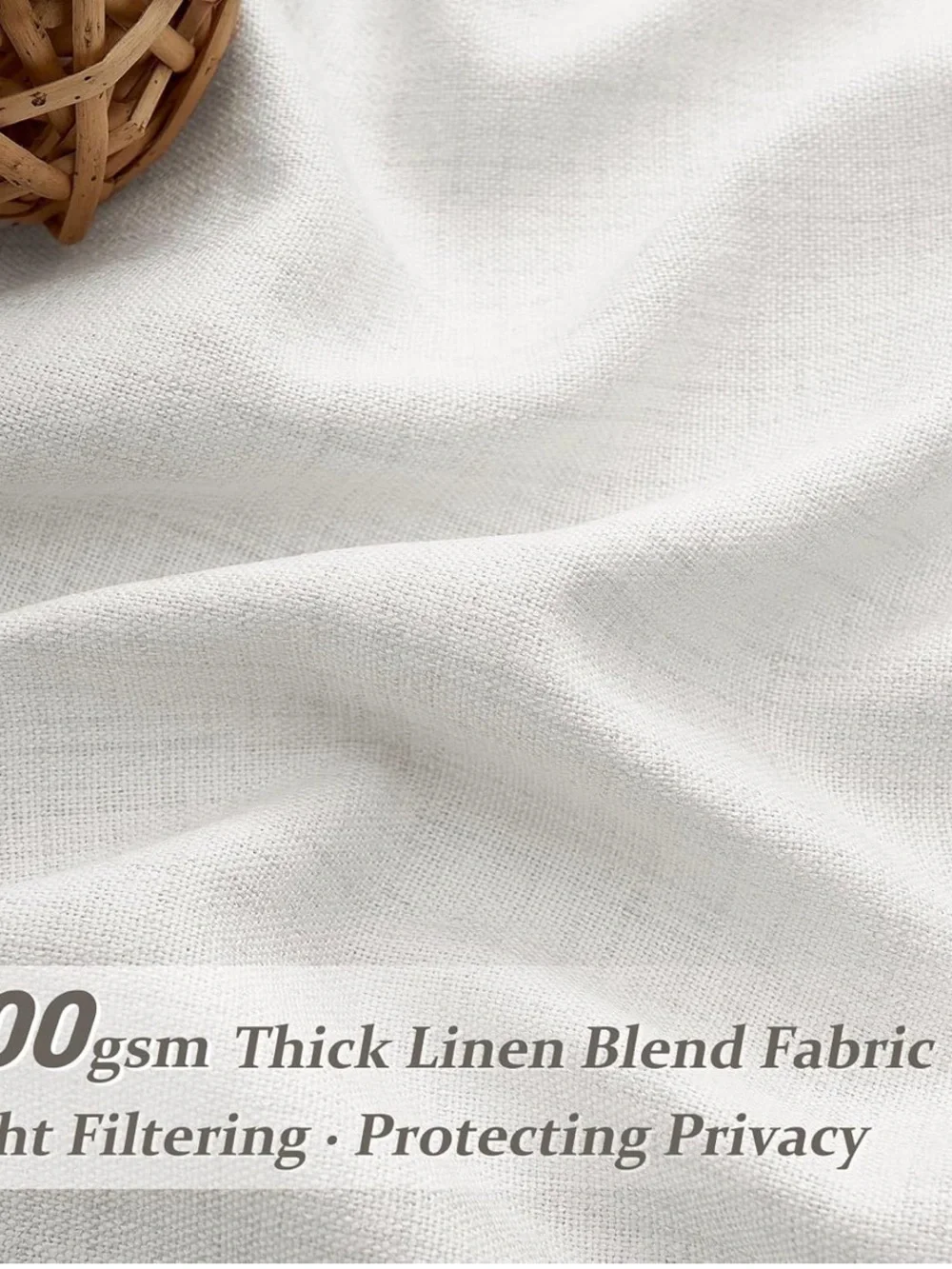 PleatedDrapes 102Inch Light Filtering Curtains for Sliding Glass Doors 2 Panels